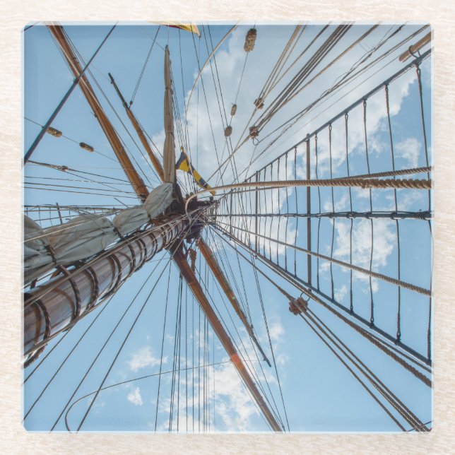 Posavasos De Vidrio En el aparejo (Anverso)