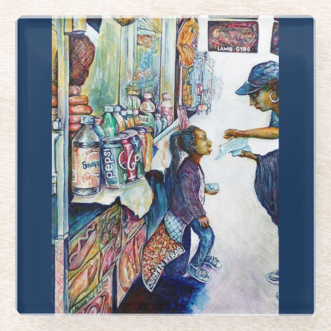 Posavasos De Vidrio En última instancia genera esperanza (Anverso)