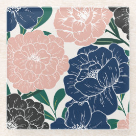 Posavasos De Vidrio Encantadora escoria floral de moda