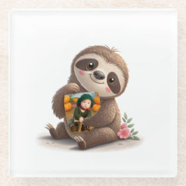 Posavasos De Vidrio Encantadora Sloth