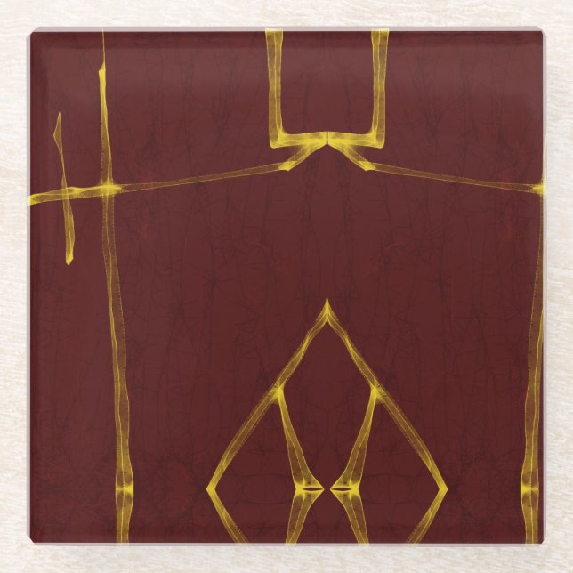 Posavasos De Vidrio Encender mi fuego (Anverso)