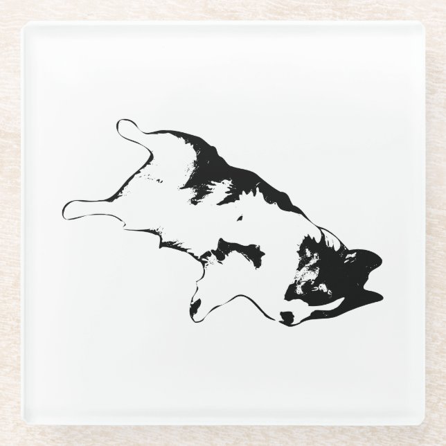 Posavasos De Vidrio Encendido al revés (Anverso)