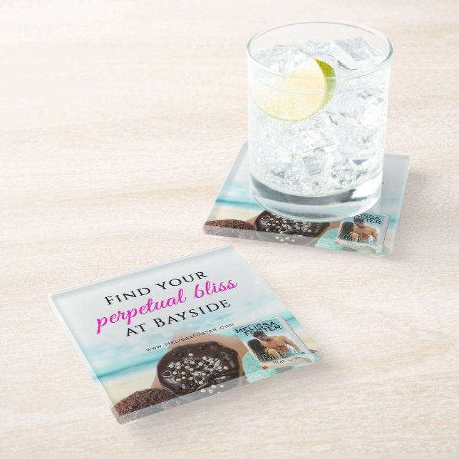 Posavasos De Vidrio Encuentra tu eterna felicidad en Bayside Coaster (Angular)