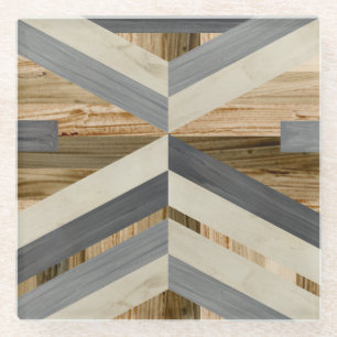 Posavasos De Vidrio Entrada geométrica