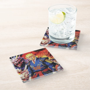 Posavasos De Vidrio Epic Trump Samurai Anime