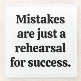 Posavasos De Vidrio Errores de la escoria de vidrio