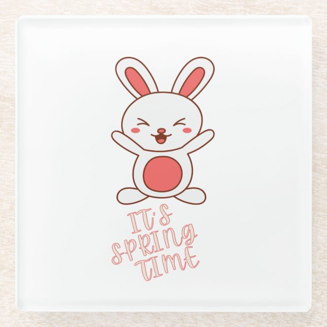 Posavasos De Vidrio Es la primavera (Anverso)