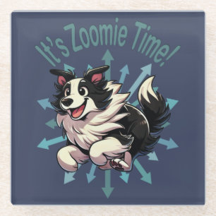 Posavasos De Vidrio Es Zoomie Time Border