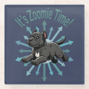 Posavasos De Vidrio Es Zoomie Time Cane Corso
