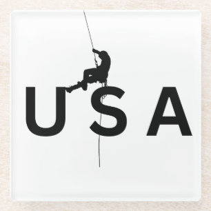 Posavasos De Vidrio Escalada de EEUU