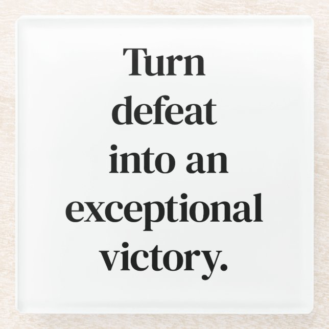 Posavasos De Vidrio Escaparate de vidrio de victoria excepcional (Anverso)