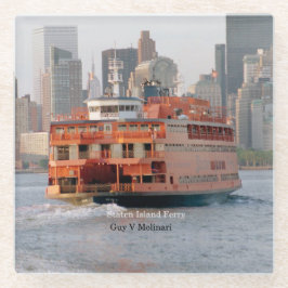 Posavasos De Vidrio Escaparate de vidrio Guy V. Molinari