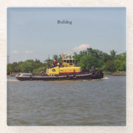 Posavasos De Vidrio escayola de vidrio de bulldog