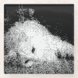 Posavasos De Vidrio escayola de vidrio pixelado