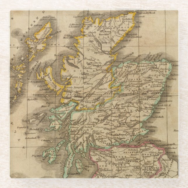 Posavasos De Vidrio Escocia 4 (Anverso)