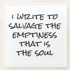 Posavasos De Vidrio Escribo Pascua De Vidrio