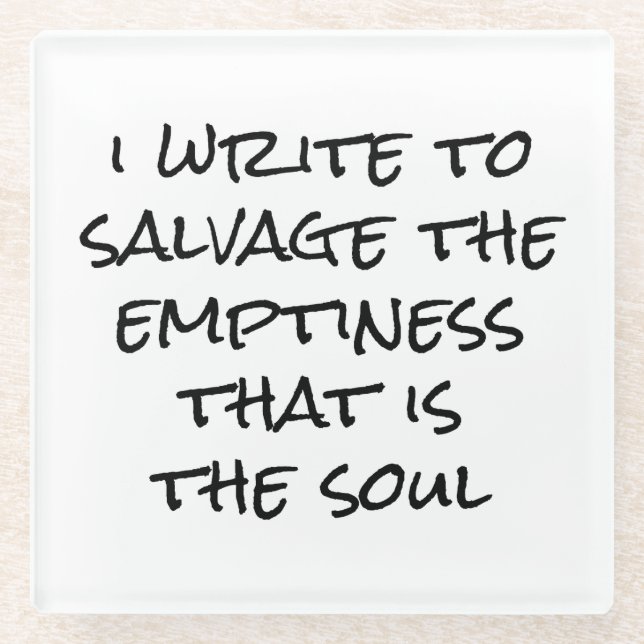 Posavasos De Vidrio Escribo Pascua De Vidrio (Anverso)