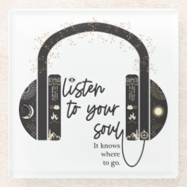 Posavasos De Vidrio Escucha tu montaña rusa de vidrio Soul