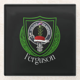 Posavasos De Vidrio Escudo del Clan Escocés Ferguson