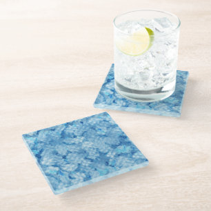 Posavasos De Vidrio Esmerilado-