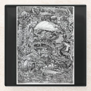 Posavasos De Vidrio Esperando la salida del Maelstrom