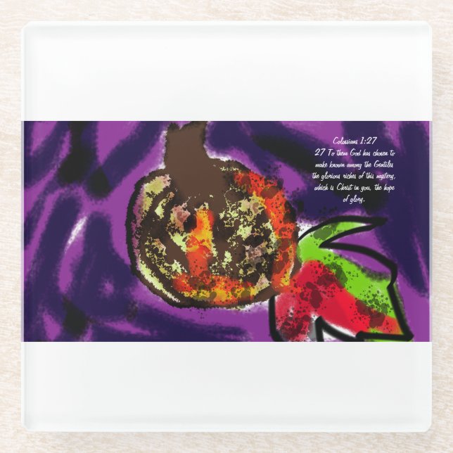 Posavasos De Vidrio Esperanza de Jesús (Anverso)