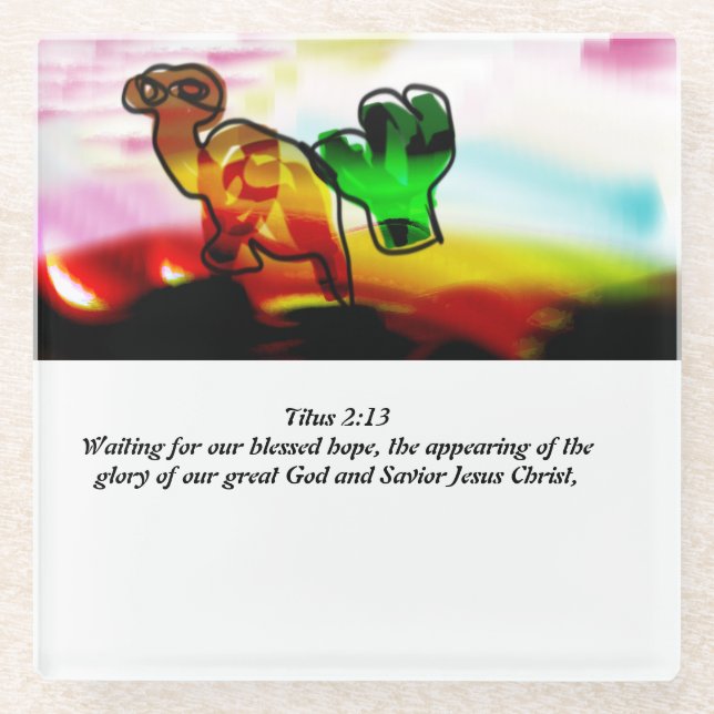 Posavasos De Vidrio Esperanza de Jesús (Anverso)