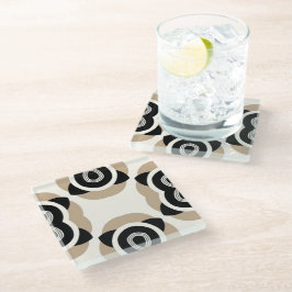 Posavasos De Vidrio Espiral elegancia de la montaña rusa