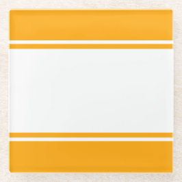 Posavasos De Vidrio Esporádicamente Divertido Carreras Blanca Rayas En