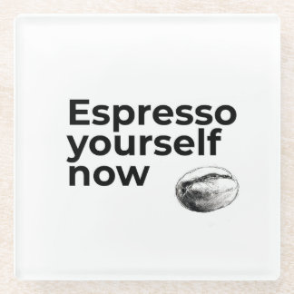 Posavasos De Vidrio Espresso ya mismo café con café