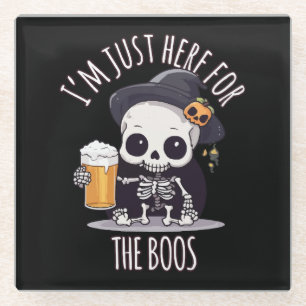 Posavasos De Vidrio Esqueleto Kawaii Halloween Oktoberfest