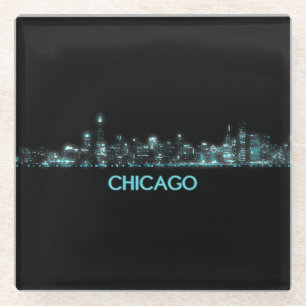 Posavasos De Vidrio Esquina de Chicago