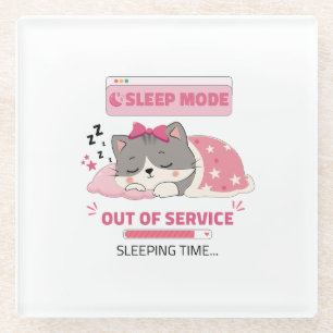 Posavasos De Vidrio estado de sueño