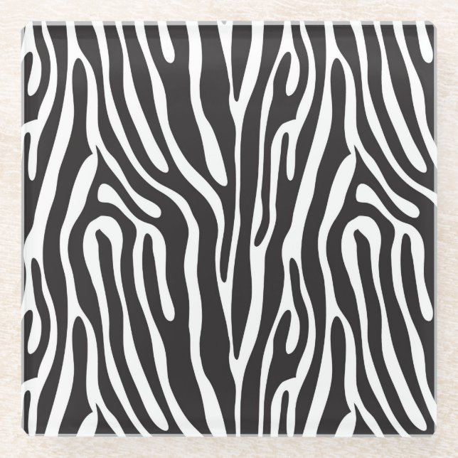 Posavasos De Vidrio Estampado de animales (Anverso)