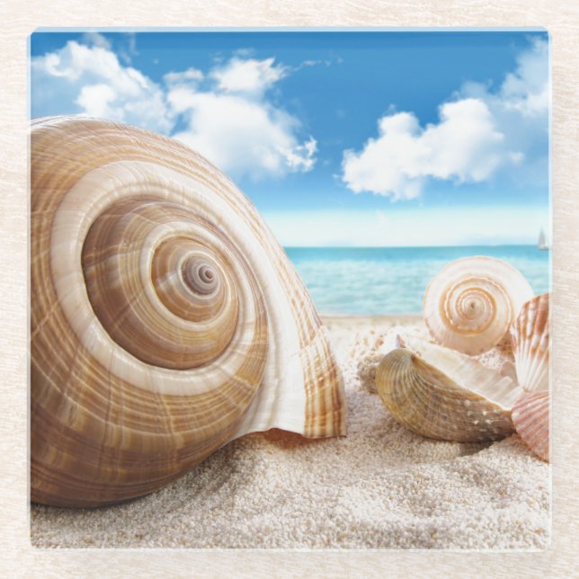 Posavasos De Vidrio Estanques de montaña rusa de vidrio (Anverso)