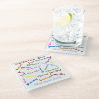 Posavasos De Vidrio Estilos de baile de salón de baile