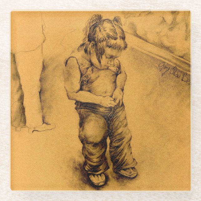 Posavasos De Vidrio Estoy perdido en Le Tianguie, México (Anverso)