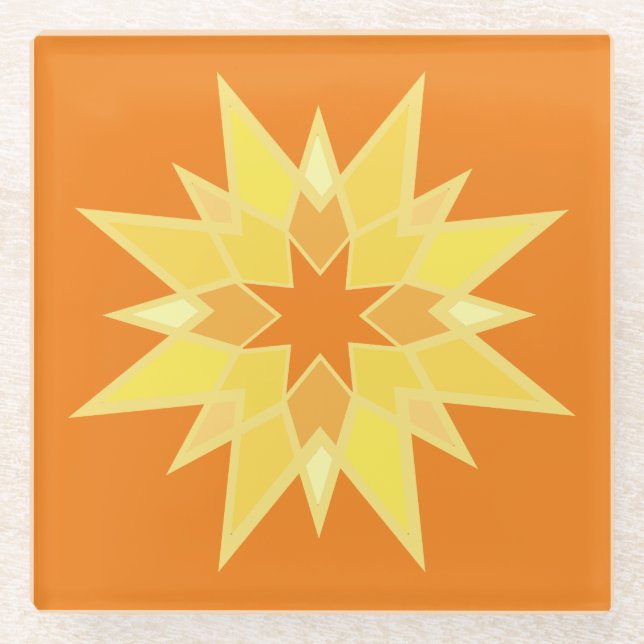 Posavasos De Vidrio Estrella de Twinkling (Anverso)