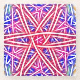 Posavasos De Vidrio Estrella Escarlata