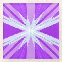 Estrella festiva de Navidades blancos morados