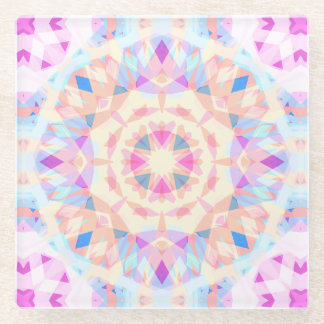 Posavasos De Vidrio Estrella mágica azul rosa suave Halloween decoraci