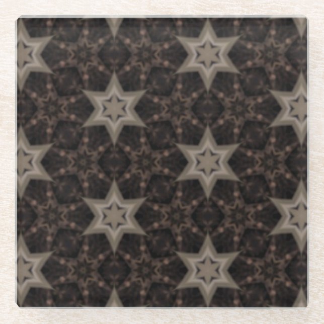 Posavasos De Vidrio Estrellas (Anverso)