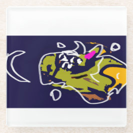 Posavasos De Vidrio Estrellas de murciélago