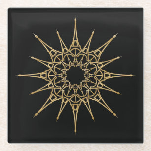 Posavasos De Vidrio Étoile de Noël Tour Eiffel