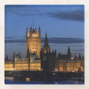 Posavasos De Vidrio Europa, INGLATERRA, Londres: Casas del Parlamento