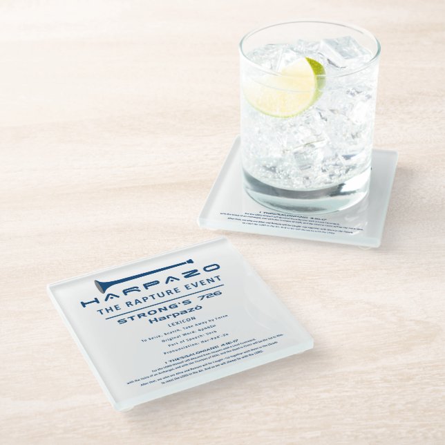 Posavasos De Vidrio Evento de rapto Harpazo (Angular)