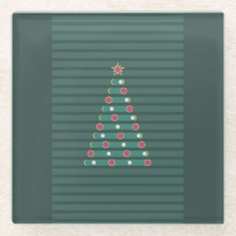 Posavasos De Vidrio Evergreen Rhythm