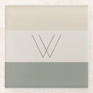 Posavasos De Vidrio Evergreen Suave Personalizado, Blanco Deslucido, M