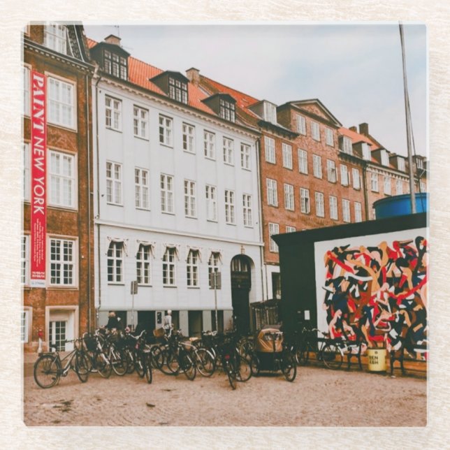 Posavasos De Vidrio Exploración de Copenhague (Anverso)