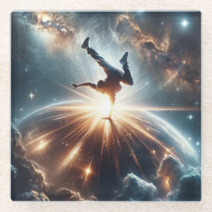 Posavasos De Vidrio Explosión de la ruptura galáctica en el espacio pr